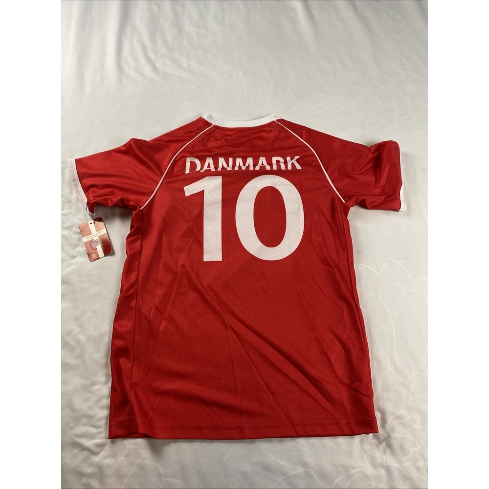 Danish National Football Jersey #10 Royal Collection Red Men's S Danmark NWT